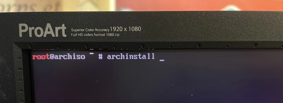 Step 02 of archlinux tutorial