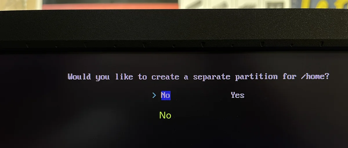 Step 10 of archlinux tutorial