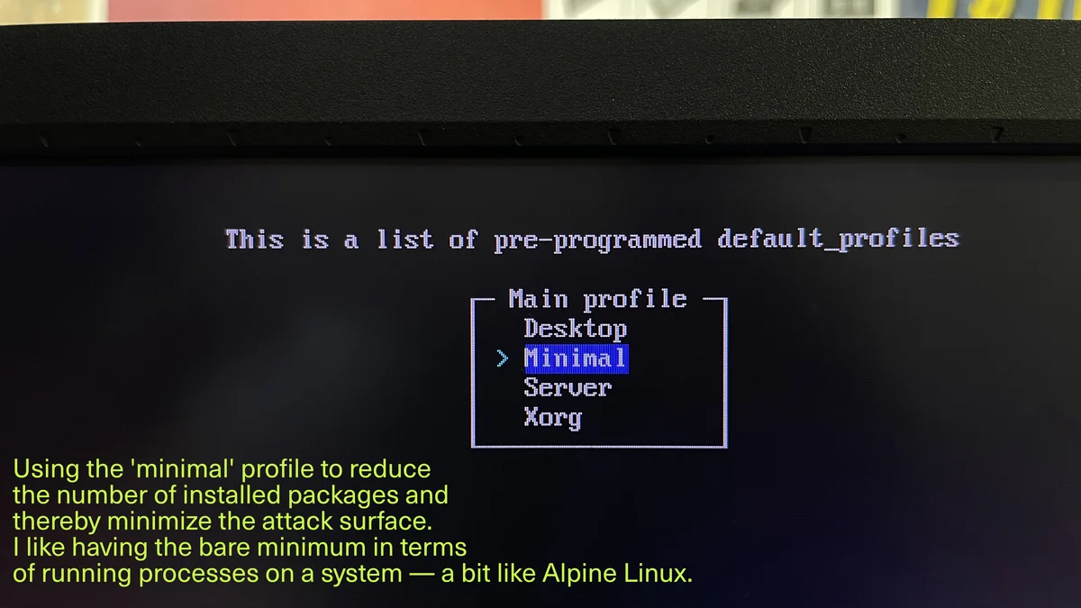 Step 17 of archlinux tutorial
