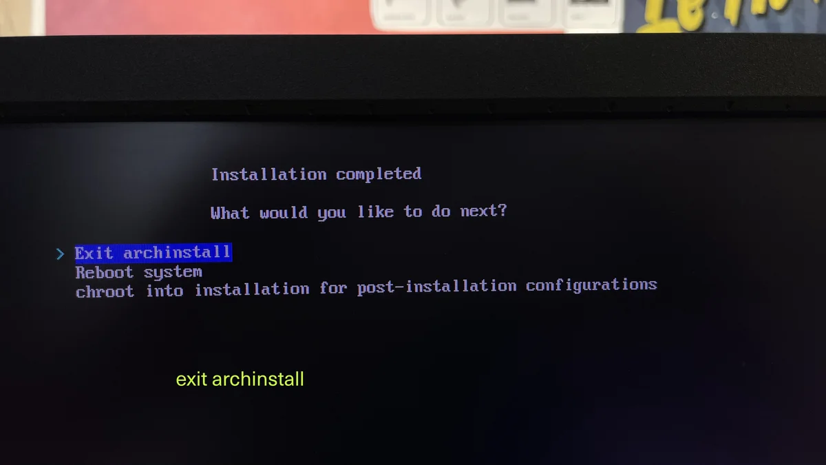 Step 26 of archlinux tutorial