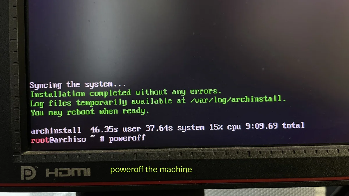 Step 27 of archlinux tutorial